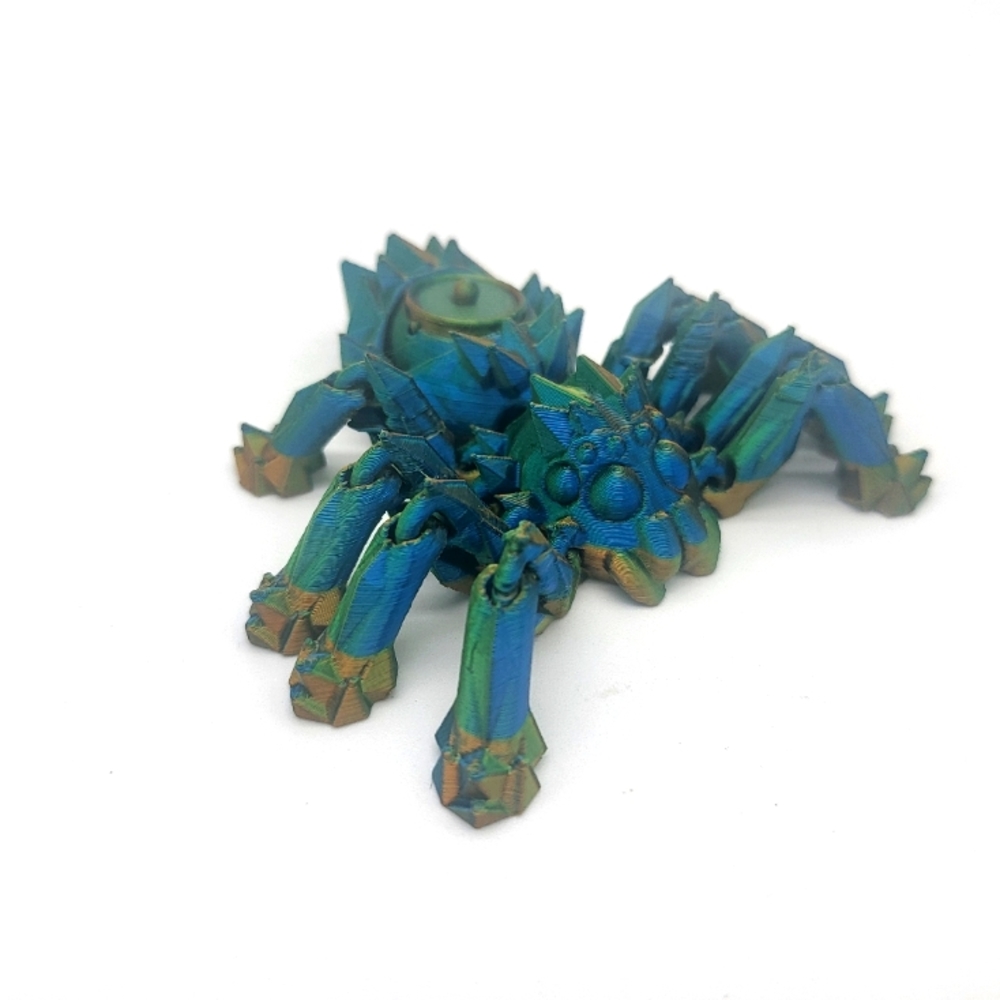 3D Printed Articulated Gemstone Spider